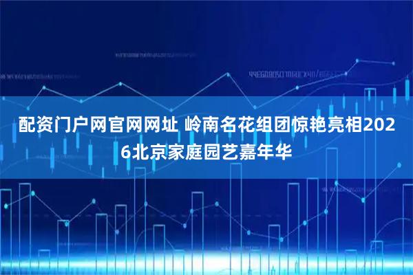 配资门户网官网网址 岭南名花组团惊艳亮相2026北京家庭园艺嘉年华